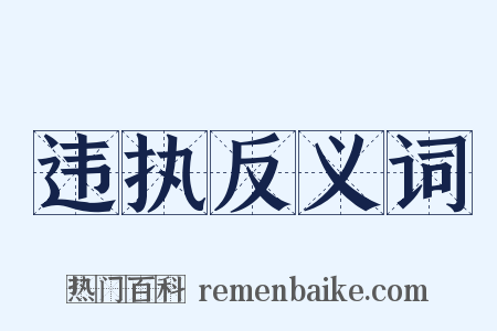 违执反义词是什么意思的图片